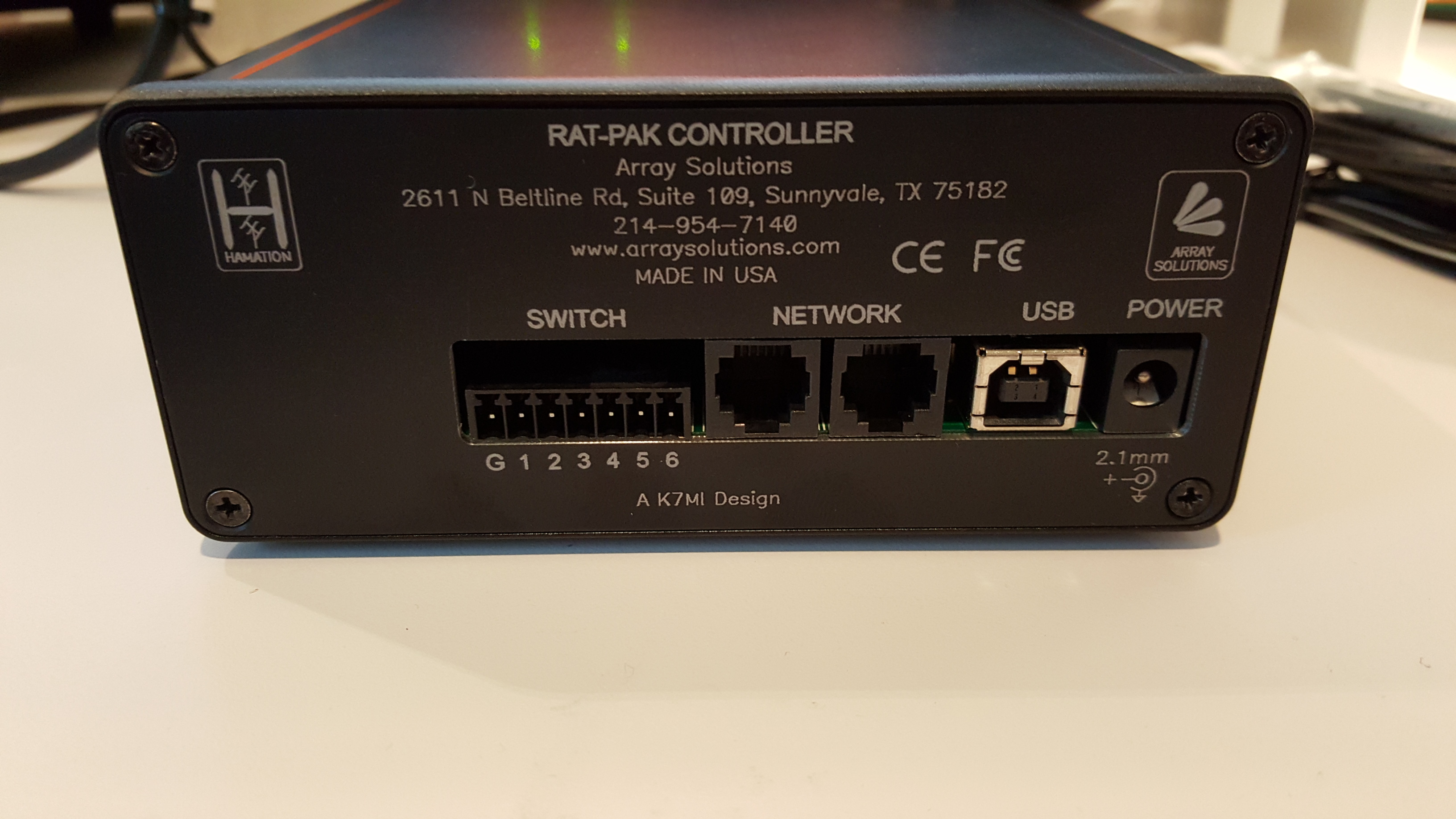 Two &ldquo;ShackLAN&rdquo; ports, no DB9